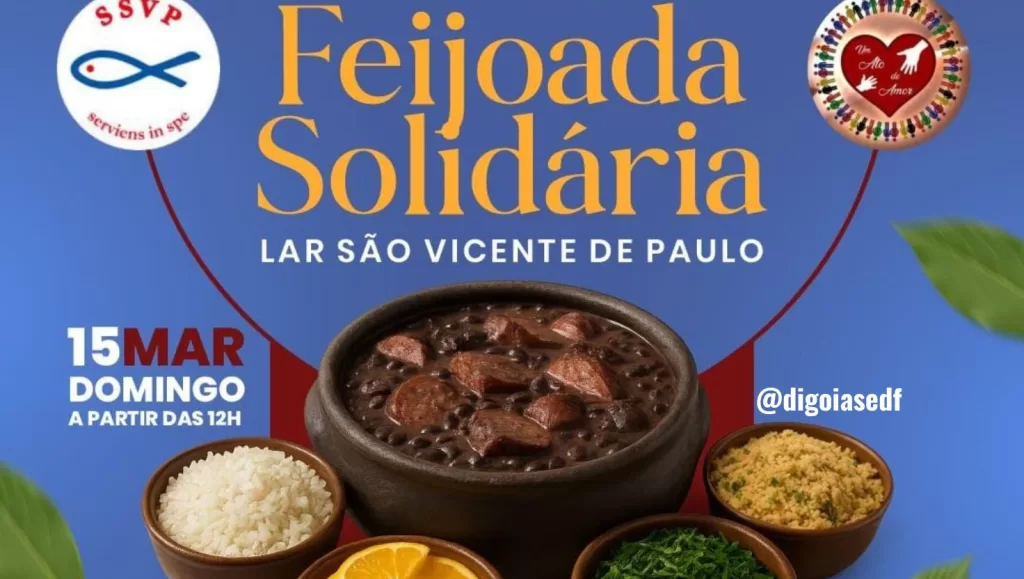 Feijoada Solidária em prol do Lar São Vicente de Paulo